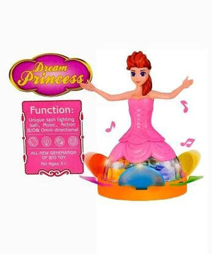 Doozie Gifts Dream Princess Doll with Music and 4D Lights for Kids