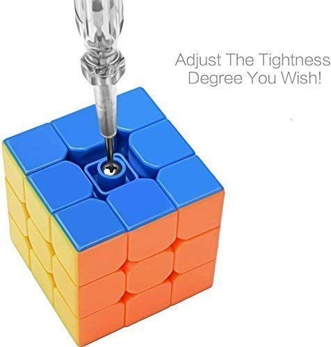 3x3 High Speed Sticker Less Magic Puzzle Cube Game Toy