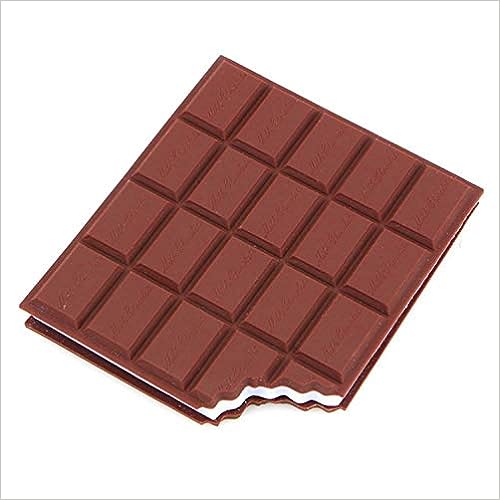 Chocolate Shaped Personal Desk Notepad Memo Book Small Diary (Brown)