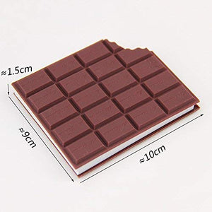 Chocolate Shaped Personal Desk Notepad Memo Book Small Diary (Brown)