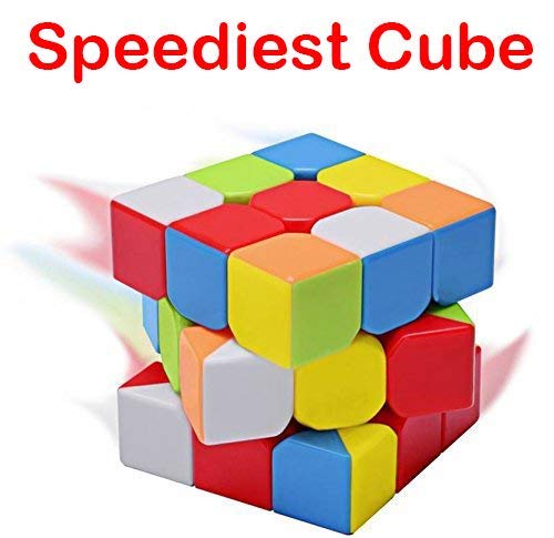 3x3 High Speed Sticker Less Magic Puzzle Cube Game Toy