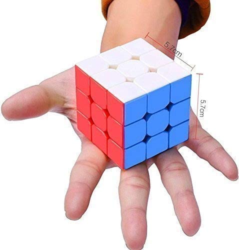 3x3 High Speed Sticker Less Magic Puzzle Cube Game Toy