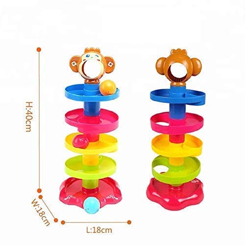 Doozie Gifts 5 Layer Ball Drop and Roll Swirling Tower for Baby and Toddlers - Educational Toy for Kids (Multicolour)