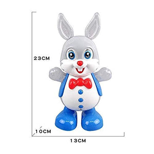 Doozie Gifts Plastic Dancing Rabbit with Music Flashing Lights and Real Dancing Action, Multicolour