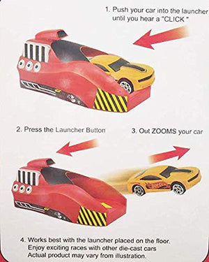 Doozie Gifts Rapid Launcher Play Set Toy with 3 Die Cast Metal Stunt Car for Kids (Multicolour)