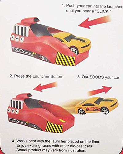 Doozie Gifts Toy Rapid Launcher Play Set with 7 Die-Cast Metal Racing Cars for Kids