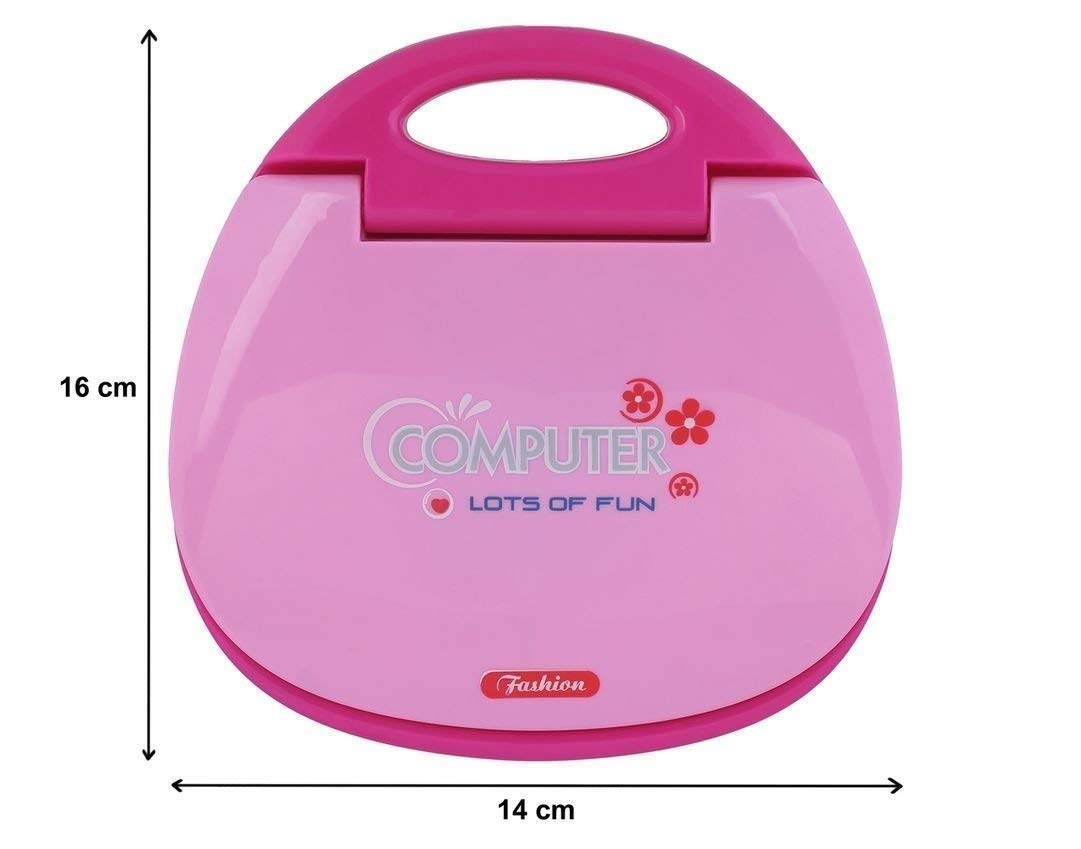 Doozie Gifts Educational Learning Laptop with LED Display- Pink Colour