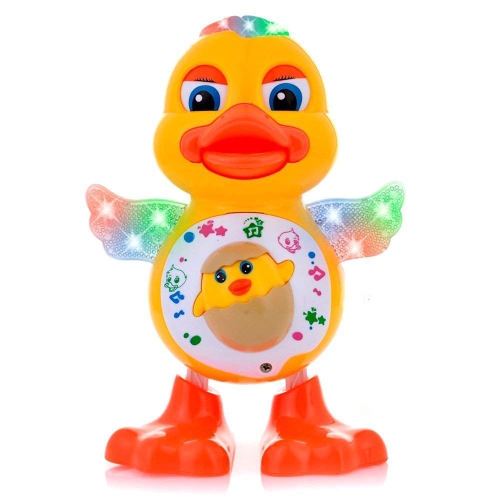 Doozie Gifts Dancing Duck with Music Flashing Lights and Real Dancing Action