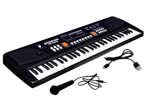 Doozie Gifts Kids Piano Keyboard With Microphone Portable Electronic Keyboards For Beginners 61 Keys Kids Musical Toys Pianos For Ages 3-10 Years