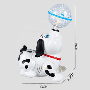 Doozie Gifts Bump and Go Dancing Dog with Music, Flashing Lights - Sound & Light Toys for kids