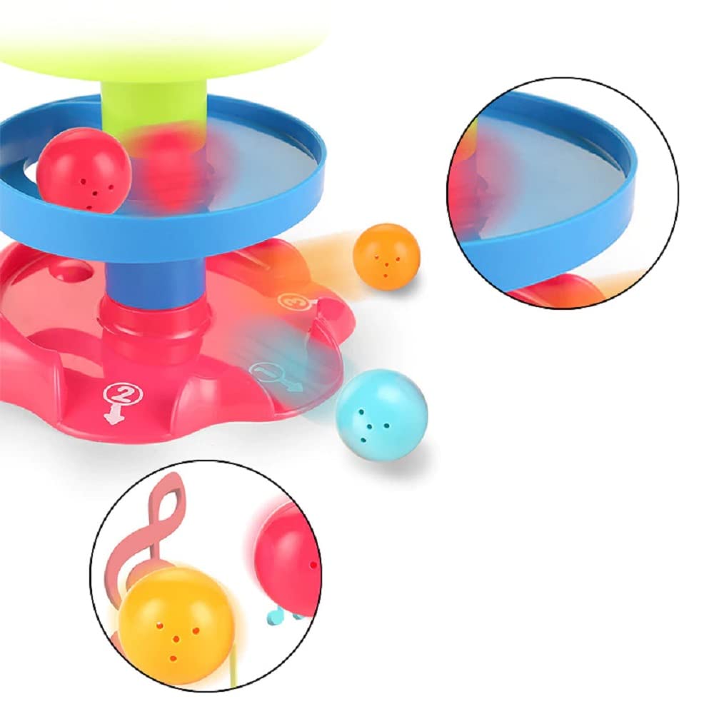 Doozie Gifts 5 Layer Ball Drop and Roll Swirling Tower for Baby and Toddlers - Educational Toy for Kids (Multicolour)