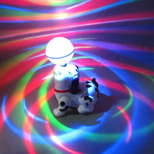 Doozie Gifts Bump and Go Dancing Dog with Music, Flashing Lights - Sound & Light Toys for kids