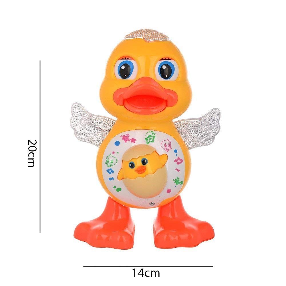 Doozie Gifts Dancing Duck with Music Flashing Lights and Real Dancing Action