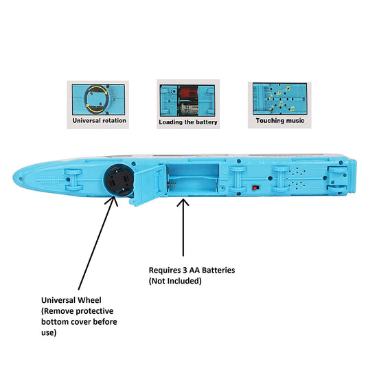 Doozie Gifts High Speed Bullet Trains for Kids with 3D Flashing Lights & Funny Musical Sounds (Speed Train)