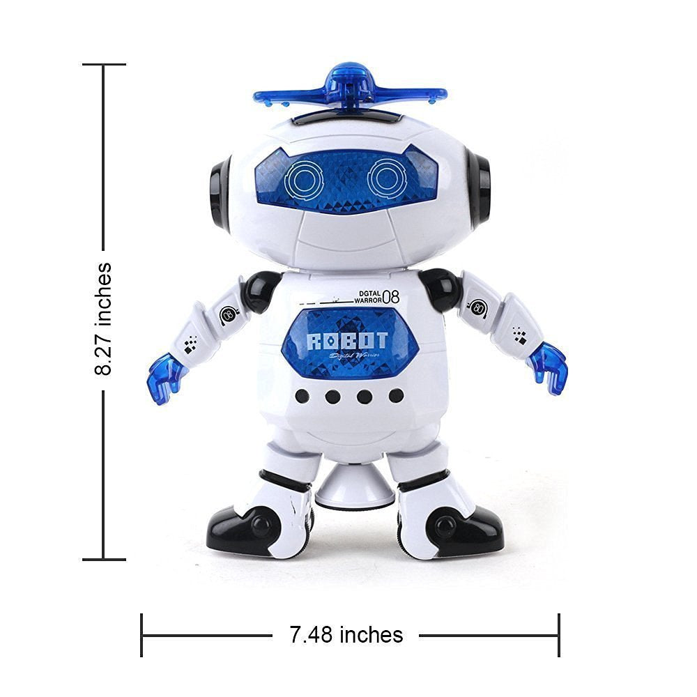 Doozie Gifts Dancing Robot Toy for Kids with Flashing Lights and Musical Sounds - Real Moving Action