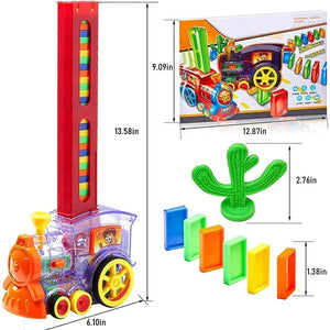 Doozie Gifts Musical Domino Train Toy for Kids with 60 Domino Tiles