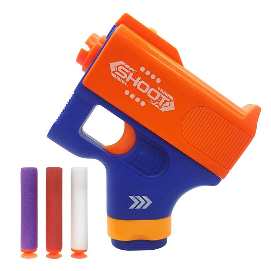 Doozie Gifts Mini Soft Blast Toy Gun, 3 Soft Foam Bullet, Multicolor