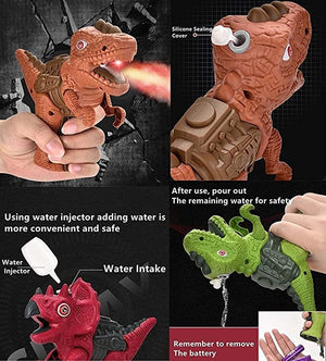 Doozie Gifts Mini Dino Mist Spray Dinosaur Guns Toy for Kids Toddlers Birthday Party Favors Sound Toy Gun for Kids (Multicolour)