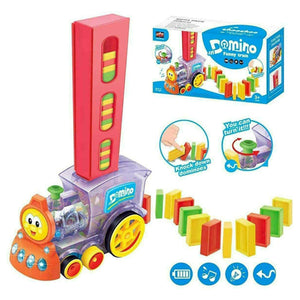 Doozie Gifts Musical Domino Train Toy for Kids with 60 Domino Tiles