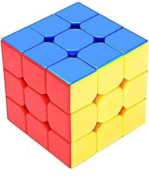 3x3 High Speed Sticker Less Magic Puzzle Cube Game Toy