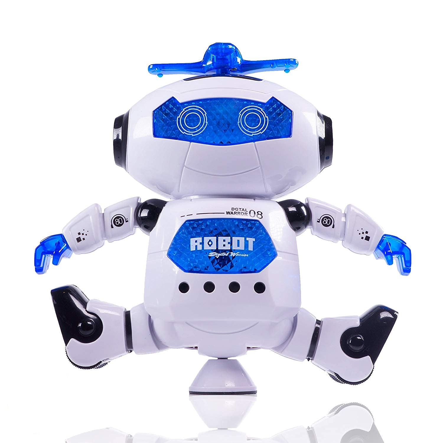 Doozie Gifts Dancing Robot Toy for Kids with Flashing Lights and Musical Sounds - Real Moving Action