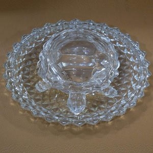 Doozie Gifts Feng Shui Crystal Turtle with Plate (White)