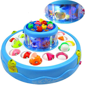 Doozie Gifts Fish Catching Game Big with 26 Fishes and 4 Pods, Includes Music and Lights (Multicolor)