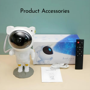 Astronaut Galaxy Projector Rechargeable Lamp with Remote Control