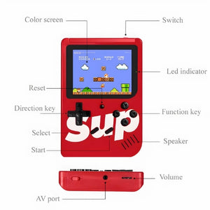 SUP 400 in 1 Games Box Console Handheld Game PAD (ASSORTED COLOR)