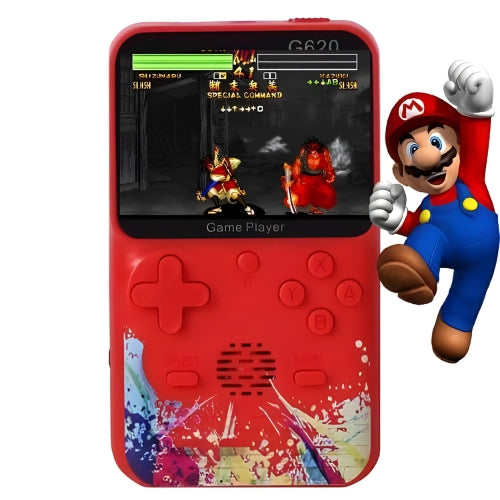 G620 Handheld,Retro Video Game Console,SUP+ Game Box 500 in 1: Trendy Console,Super Wide LCD,6 hrs Continuous Gameplay -USB Rechargeble(Multicolor)