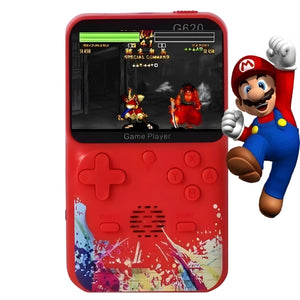 G620 Handheld,Retro Video Game Console,SUP+ Game Box 500 in 1: Trendy Console,Super Wide LCD,6 hrs Continuous Gameplay -USB Rechargeble(Multicolor)