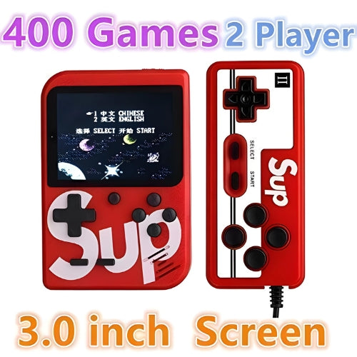 SUP 400 in 1 Games Retro Game Box Console Handheld with Remote Controller for 2 Player