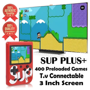 SUP 400 in 1 Games Retro Game Box Console Handheld with Remote Controller for 2 Player