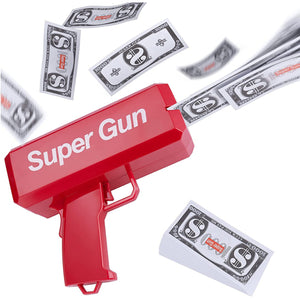 Super Money Gun Cash Cannon for Wedding, Parties and Fun Includes 50 Fake Dollars