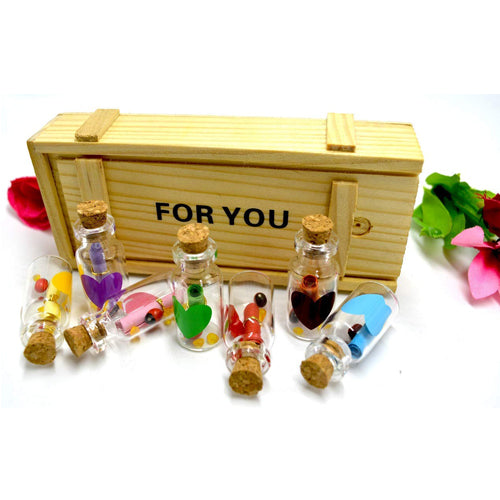 Doozie Gifts Message In Bottle Gifts - Best Personalized Gift For Girlfriend, Boyfriend, Wife, Husband | Packed A Beautiful Box, Pack of 1 (Multicolor)