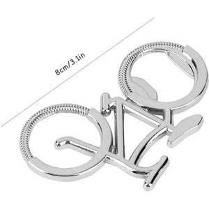 Bottle Opener Stainless Steel Bicycle Keychain Gift Choice Silver