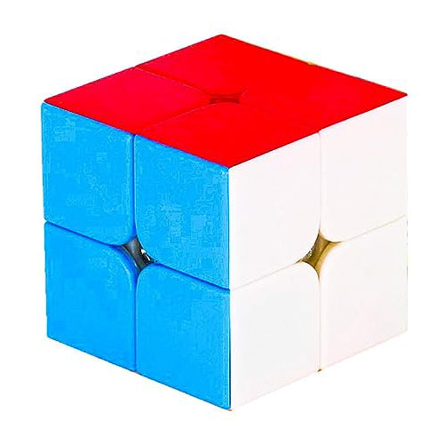 2x2 Stickerless Magic Speed Cube for Kids & Adults Speedy Brainstorming Puzzle (Multicolor)