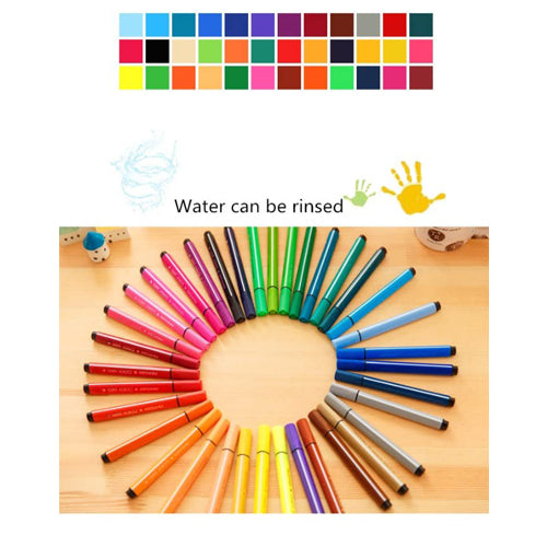 Doozie Gifts 48 Pcs Washable Watercolor Pens Set - Colouring Kit Art Markers Sketch Pens Artists Sketching