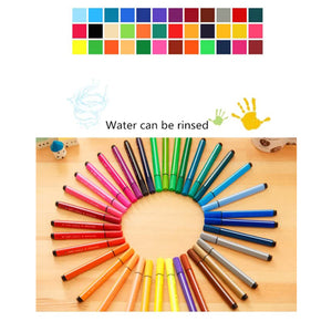 Doozie Gifts 48 Pcs Washable Watercolor Pens Set - Colouring Kit Art Markers Sketch Pens Artists Sketching