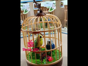 Hanging cage with Music Singing Moving Chirping