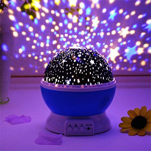 Doozie Gifts Star Master Projector with USB Wire Colorful Romantic LED Star Master Sky Night Projector Bed Light Lamp (Assorted Color, Plastic, Pack of 1)