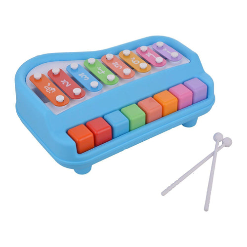 Doozie Gifts 2 in 1 Musical Xylophone and Piano for Kids - Educational Musical Instruments Toy Set for Babies, Non-Battery- Assorted Color